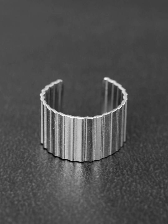 Ohrringe Ear Cuff Rändelungen Handgefertigt Roségold Vergoldetes Silber 925