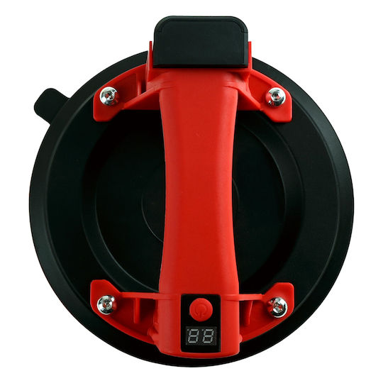 Ventuză Electrică Cu Vacuum Pentru Manipulare Plăci Zola Forță De Aspirație 200-300 Kg Diametru 20 Cm Baterie 2400 Mah Cutie De Depozitare Roșu Negru