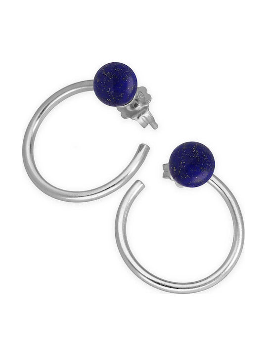 Earrings Hoops Pearls Or Stones Handmade Pink Gold Plated Silver 925