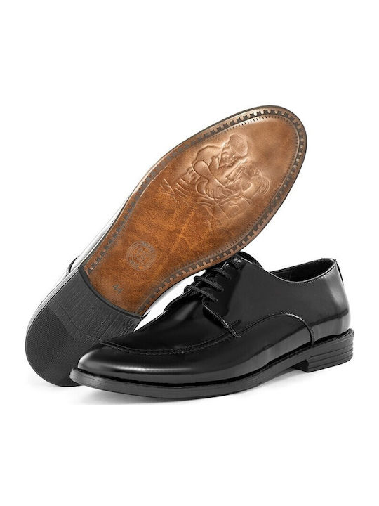 Pantofi Eleganți Bărbătești din Piele Negri