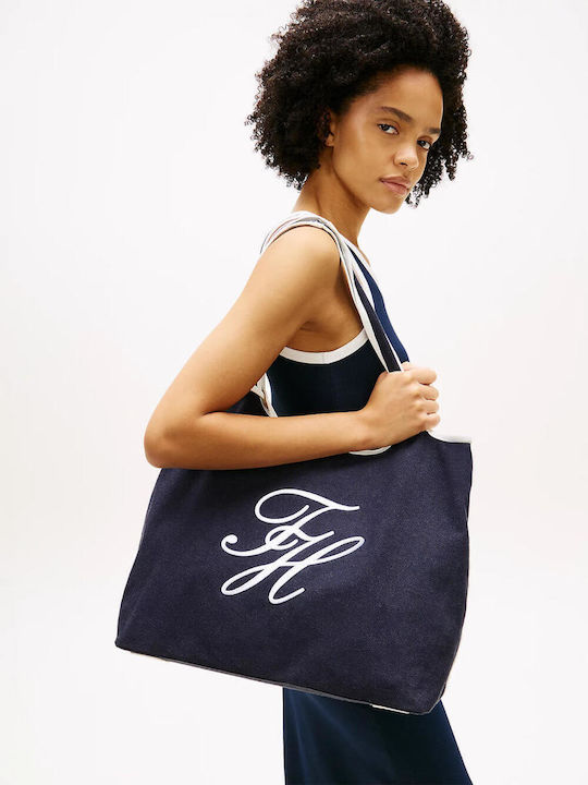 Tommy Fabric Women's Shoulder Bag Blue