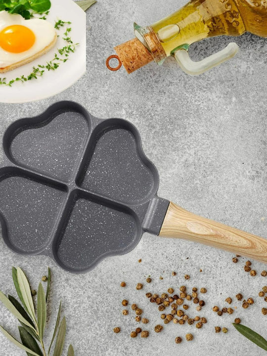 Omeletieră Dublă din Aluminiu cu Acoperire Antiaderentă 17.8cm