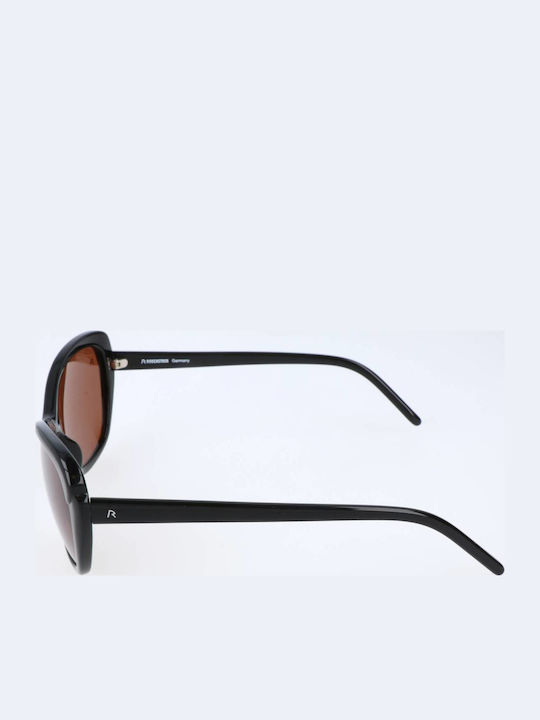 Rodenstock Women Sunglasses with Black Frame and Brown Lens R3256 A