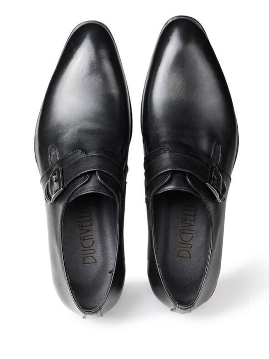 Pantofi Eleganți Bărbătești din Piele Negri