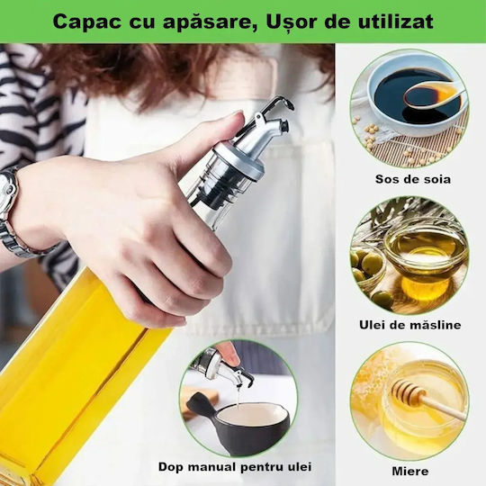 Set Dozatoare Pentru Ulei și Oțet Din Sticlă Cu Flux 290ml