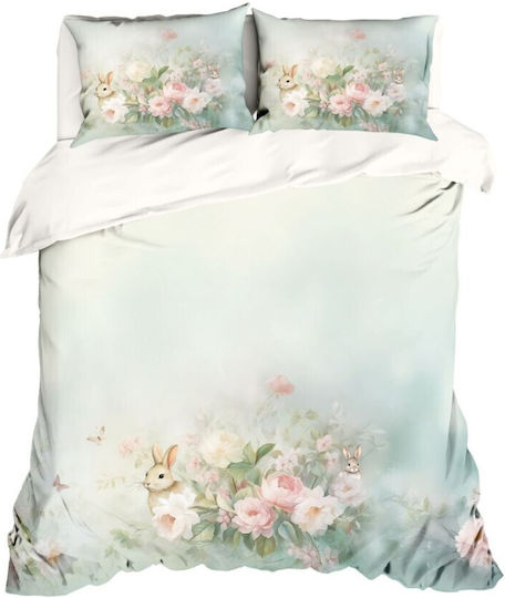 Lenjerii Deosebite Set Huse Pentru Pilote 100% Bumbac 200x220cm Dublu Cu 2 Fețe De Pernă & 1 Cearșaf Romeo