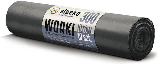 Sipeko Sacuri De Gunoi Capacitate 300lt 150x120cm 10 Bucăți Negre
