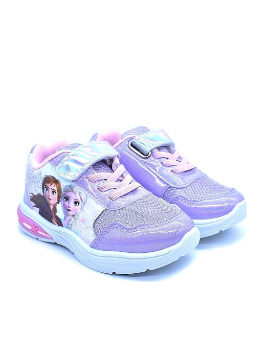 Παιδικά Sneakers με Φωτάκια Μωβ