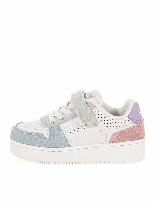 Mini Παιδικά Sneakers με Σκρατς Λευκά