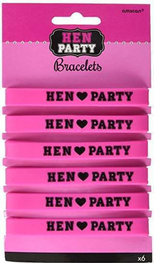 Bραχιόλια Μπάτσελορ "hen Party" 6 Τεμ