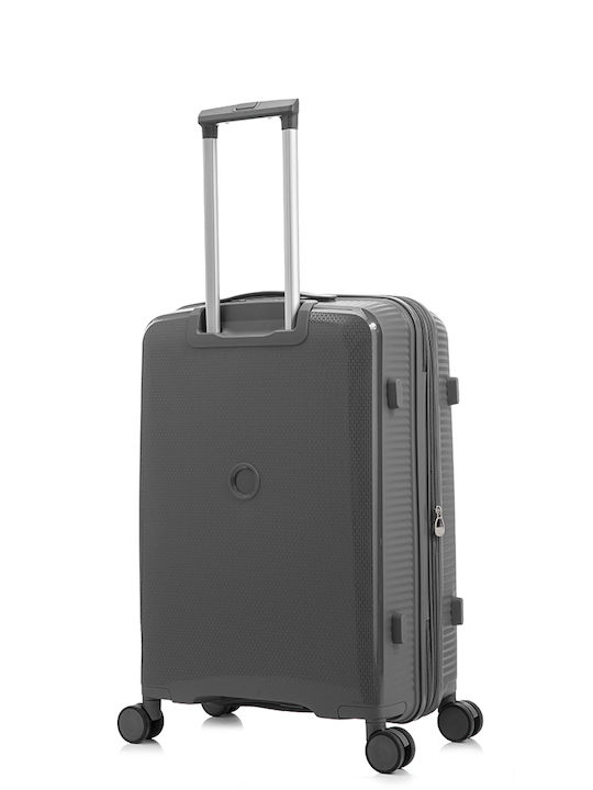 RCM Cabin Travel Suitcase Dark Gray with 4 Wheels
