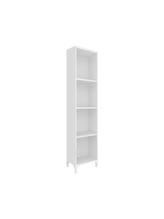 Bookcase Clare White 30x20x148cm