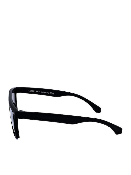 Lotto Unisex Sunglasses with Black Frame and Light Blue Lens LS1020