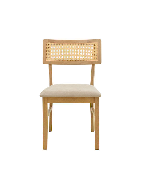 Raffles Ess- und Küchenstühle Hölzernes Grau Beige 47x48x83.5cm