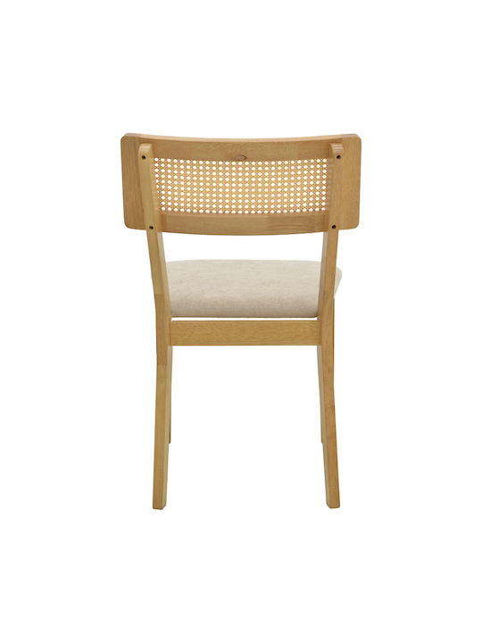 Raffles Ess- und Küchenstühle Hölzernes Grau Beige 47x48x83.5cm