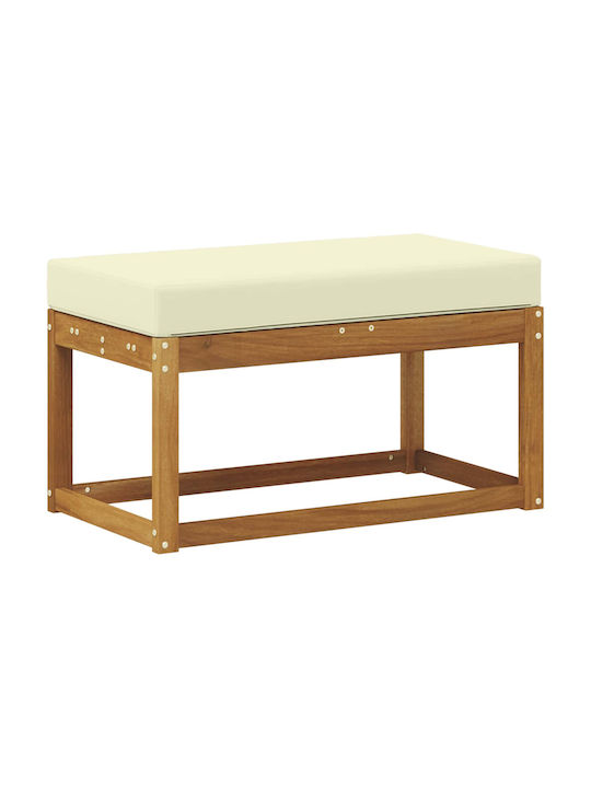 Dining Bench With Wooden Brown Surface 79x43x37cm