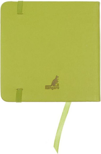 Sketchbook Kangaro Hard Cover Elastic 12x12cm 140gr 160 Pages Lime K-861209