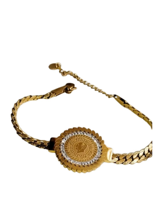 Kinzi Women's Leather Chain Bracelet
