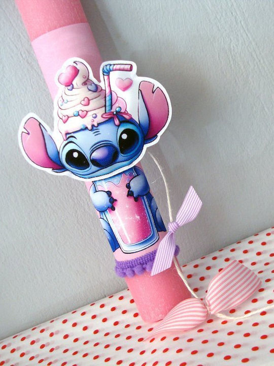 Lumanare de Paste Lilo și Stitch Rotundă (Διάφορα Σχέδια)