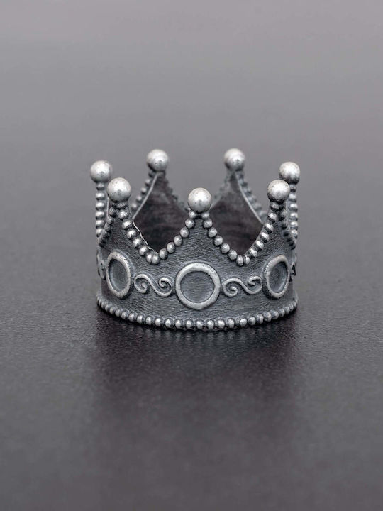 Men's Crown Ring Handmade Silver 925