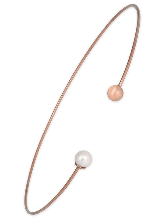 Choker White Pearl Handmade Gold Plated Silver 925