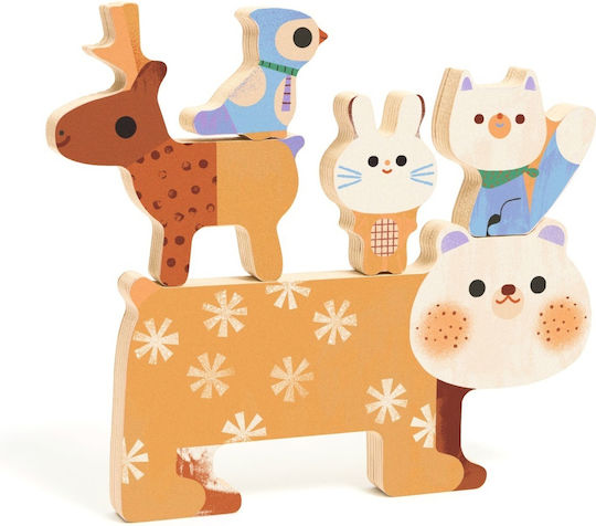 Wooden Kids Pegged Puzzle for 1+ Years Djeco