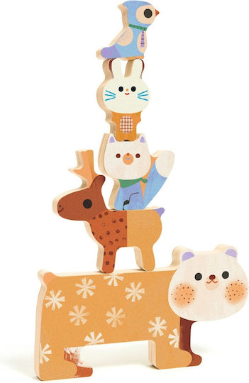 Wooden Kids Pegged Puzzle for 1+ Years Djeco