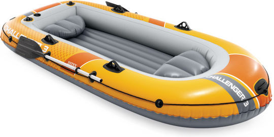 Intex Inflatable Boat Orange with 2 Paddles & Pump