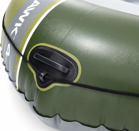 Intex Seahawk 4 Inflatable Boat Green with 2 Paddles & Pump