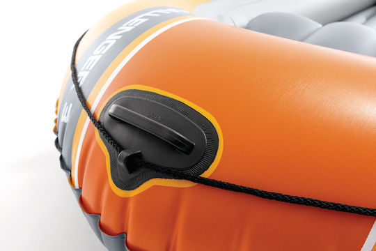 Intex Inflatable Boat Orange with 2 Paddles & Pump