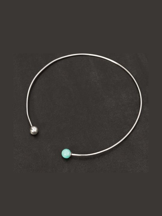 Handmade Silver 925 Necklace with Amazonite Stone