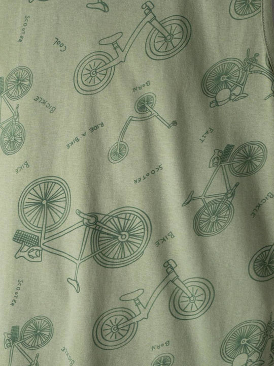 Hashtag Kids Summer Pajama Khaki Ride A Bike