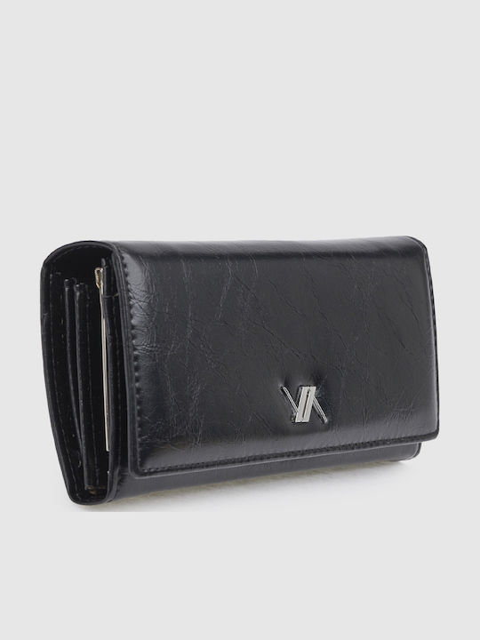 Große Damenbrieftasche Schwarz