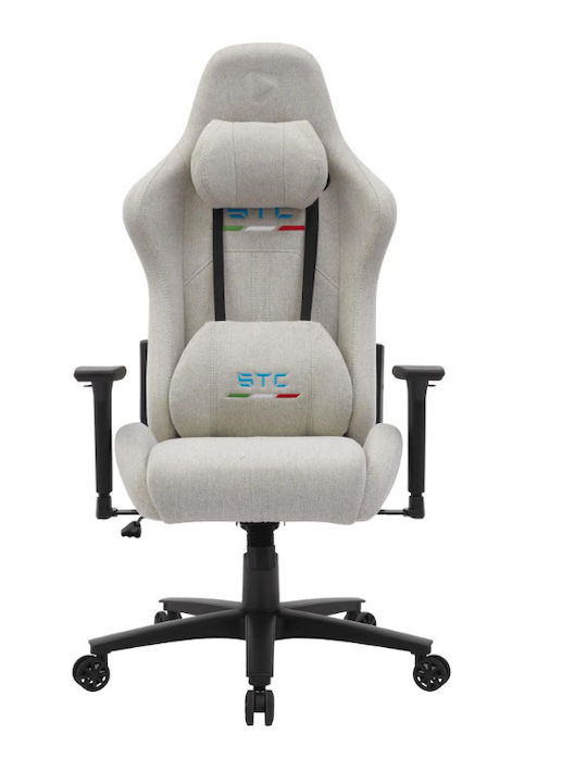 Onex STC Snug Stoff Gaming Stuhl mit Verstellbaren Armlehnen Elfenbein