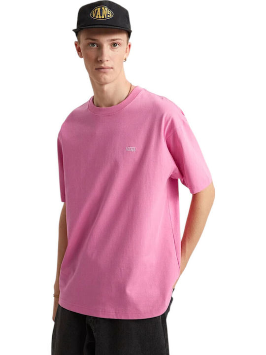 Linke Brust T-Shirt Lässig-Rosa