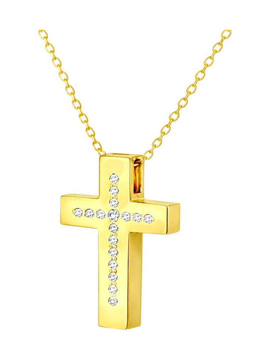 Xryseio Women's Double Sided Cross Without Chain