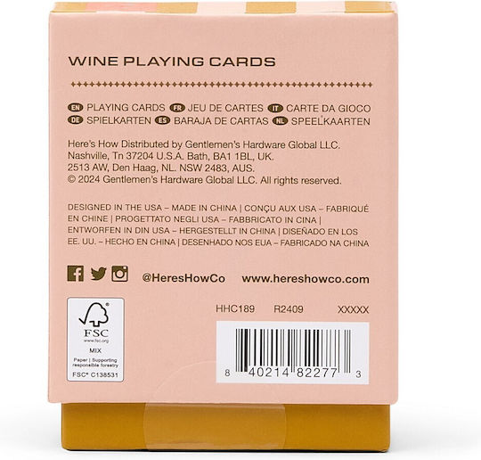 Kartenspiel Thema Wein Wein Spielkarten