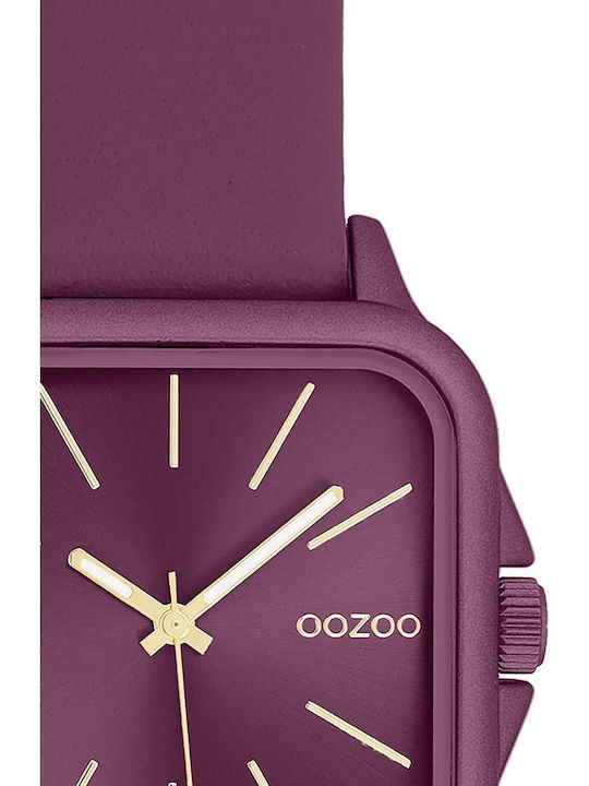 Oozoo Women's Watch 34mm Battery with Burgundy Leather Strap
