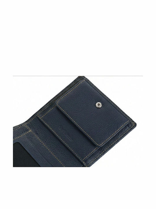 Portofel Bărbătesc din Piele cu RFID Albastru