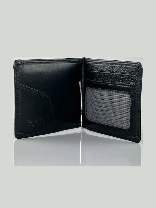 Damenbrieftasche Leder Geldclip Schwarz
