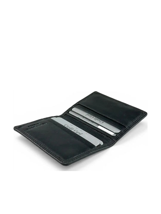 Deri Herrenbrieftasche Karten Schwarz
