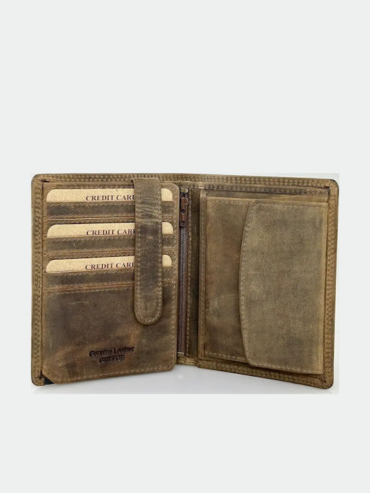 Deri Herrenbrieftasche Braun