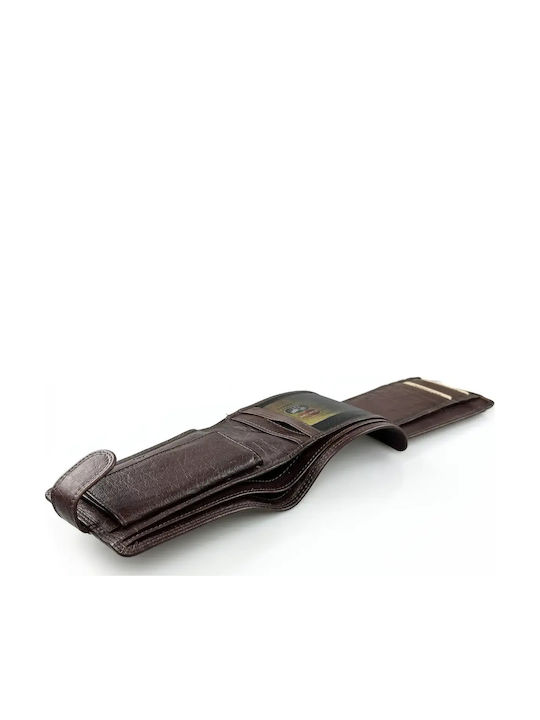 Deri Herrenbrieftasche Braun