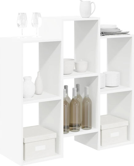 Holz Sideboard Weiß 90x30x90cm