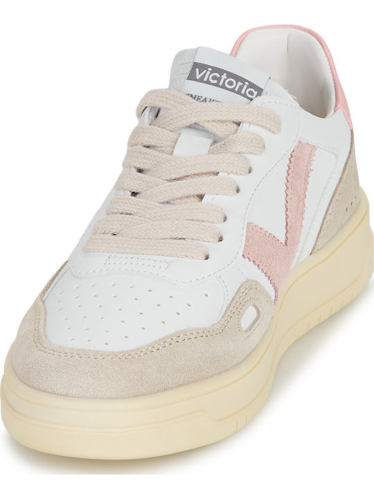 Women's Sneakers White Beige Pink 1257136-Rosado
