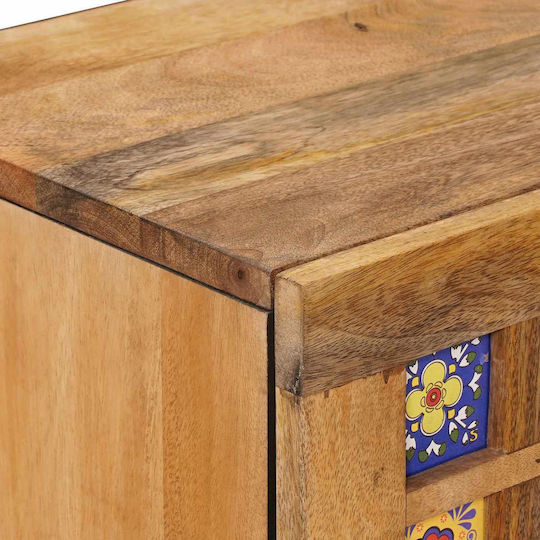 Sideboard Made of Wood with Drawers Brown 40x33.5x75cm