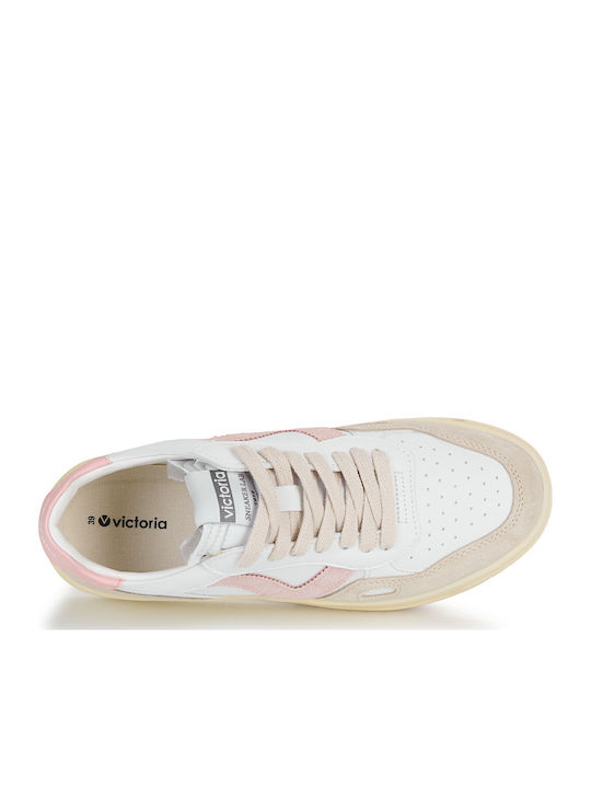 Women's Sneakers White Beige Pink 1257136-Rosado