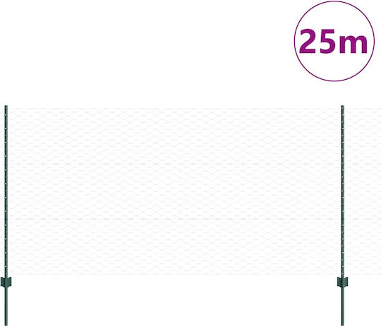 vidaXL Plasă de Sârmă Set Verde 1.2x25m