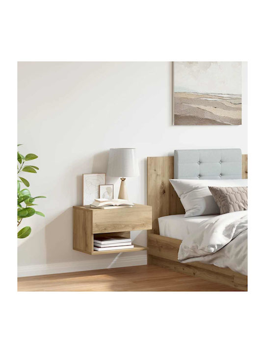 Wooden Brown Bedside Table 46x29.5x30cm