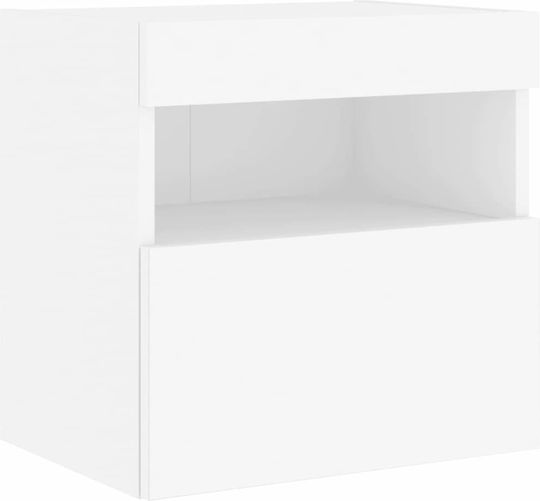 Wooden White Bedside Table 40x30x40cm